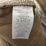 Everlane  The Utility Wide Leg Pants Women's Size 0 Brown Cropped Khaki Jeans Photo 9