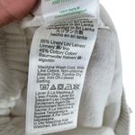 J.Crew White Elastic Waist Cuffed Cropped Lightweight Linen Cotton Pants Sz 12 Photo 7