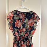 Kate and Lilly Maxi Dress Color Blue/Burnt Orange Flowers Multi Size 6 Blue Photo 7