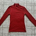 Turtle neck ribbed shirt Orange Photo 0