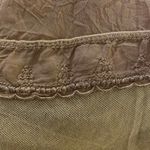 Johnny Was Vintage Collection L Maxi Skirt Lined Embroidered Hem Mauve Crinkle Photo 4