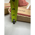 American Eagle faux suede Pink platform slide Sandals women's Size 7 Photo 13