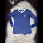 PINK - Victoria's Secret Pink heathered blue Longsleeved tops sz XS Photo 1