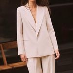 Reiss NWT Maya Open Front Blazer in Beige Size US4 Photo 1