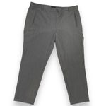 Topshop Gray Slacks Women Size 12 Pants Trousers Straight Leg Zip-Up Interview Photo 0