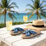 Lucky Brand  Kierlo crochet wedge sandals size‎ 7.5 Photo 8