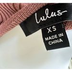 Lulus ~ NWT ~  ~ Time to Twirl Mauve Ribbed Short Sleeve Skater Mini Dress ~ XS Photo 5