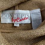 Vintage Womens Cowl Neck Sweater Gold Sparkle Turtleneck Sleeveless Size XL u Photo 7