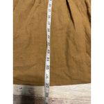 Giada Forte Resort Linen Cotton Blend Midi Skirt Size 0 Camel Flowy Boho Brown Photo 4