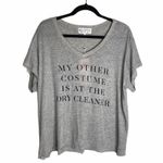 Wildfox new My Other Costume Halloween Tee T Shirt Heather Grey Oversize M Photo 5