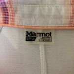 Marmot  Plaid Button Down Shirt Small Red White Long Sleeve Outdoor Hiking Photo 3