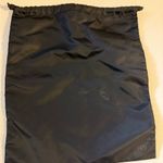 Lululemon  Satin Black Storage Gym Shoe Small Laundry Bag 12”x14” Drawstring Dust Photo 0