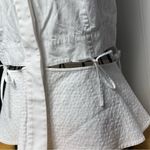 Alexander Wang  White Sleeveless Button Down  cut out Shirt size 4 Photo 2