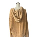 Aerie Knit Hoodie Sweatshirt Oversized XL V Neck Cropped rust/Camel Size Medium Photo 4
