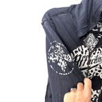 Affliction  Versailles Reversible Sweatshirt Black Skull Women's Small NEW - READ Photo 8