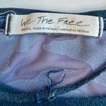 We The Free People Oversize Teddy Burnout Velvet Camo Tee Blue Size S Photo 12