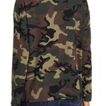 Sanctuary New Camo Print Lightweight Sweater Knit Pocket Pullover Green Photo 1