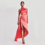 RETROFETE Sabrina Dress In Coral Pink Size M Photo 8