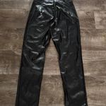 Pretty Little Thing  Women’s Size 8 Black Faux Leather Pants Photo 5