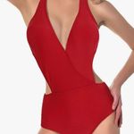 Holadream Women's One Piece Swimsuits Sexy Bikinis Swimwear Tummy Control Cutout High Waisted Bathing Push Up Suit V Neck Photo 0