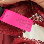 La Senza  Maroon Lace Front closure Halter Bra Size Small Photo 3