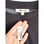 Madewell | NWT | Puff-Sleeve Sweatshirt Tee in Jet Black | Sz M Photo 5