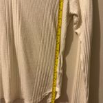 MOTHER Denim the Split Varsity Long Sleeve in Whisper White size Small Photo 8