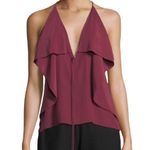 Robert Rodriguez new ✦ Sexy Strappy Silk Red Carpet Draped Cami Top ✦ Wine Photo 5