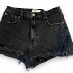 Abercrombie & Fitch The Cutoff Shorts High Rise Denim Shorts Black Size 4 Photo 0