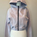 Alphalete ELMTs Cropped Full Zip Hoodie Lilac Size XS Photo 0