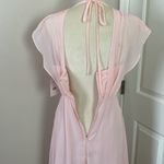 Birdy Grey  Violet Bridesmaid Dress Pale Blush Pink Chiffon Long Length Size S Photo 8