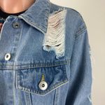 Love Tree Distressed Denim Jacket Photo 5