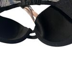 Victoria's Secret ‎ Lined Demi Bra Women's 34D Black Velvet Hearts Romantic Photo 5