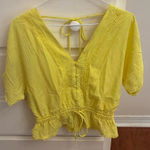 Mi Ami Francesca's Yellow Blouse Top Photo 0