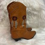 Vintage Real Leather Cowboy Boots Dream Catcher Festival Rave Burning Man A22 Brown Size 6.5 Photo 8