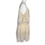 Angie  Boho Ivory Lace Off Shoulder Tiered Dress M Festival Peasant Gypsy Cottage Photo 3