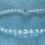 AURORA BOREALIS crystal beaded choker necklace vintage 1950 elegant size 16” Silver Photo 0