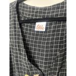 Odile Anthropologie Black Button Plaid Sleeveless Vest Lagenlook Boho Artsy S Photo 2