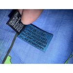 Kinloch Milano Multicolor Print Scarf Handkerchief Beetle 16" Blue Green Photo 3