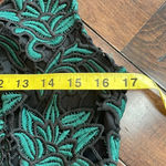 Hutch Anthropologie  sleeveless dress Green Black Lacy size 8 NWT cocktail Formal Photo 7