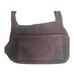 Old Navy  Boho Y2K Vintage Brown Suede Genuine Leather Tote Bag Photo 2