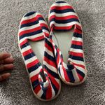 American Eagle  Women’s Espadrille Flats SIZE 9.5 Red White Blue Striped Shoes Photo 5