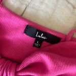 Lulus  Bodysuit Pink Ribbed Photo 2