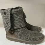 UGG  Charcoal Knit Fold-Over Boots Photo 2