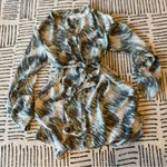 Liz Lange  Red Puff Sleeve Blouse with Tie Front, Olive Green Too, Printed Tie Photo 3