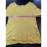 Moth Mila Linen Blend Pullover Sweater XS‎ Yellow Gold Anthropologie Lightweight Photo 7