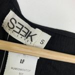 LF Seek The Label Black Long Sleeve Tie Cuff Crop Shirt Women's Size Small S NWT Photo 3