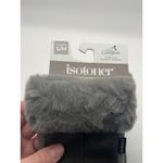 Isotoner  Women's Fleece Lined Gloves Faux Fur Trim Smartouch Technology Gray S/M Photo 5