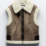 ZARA  Shearling Vest Photo 0