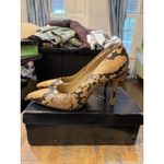 Ralph Lauren Lauren Women's Lindella Ii Faux-Snakeskin Pump Size 8.5 B Photo 1